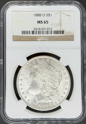1888-O Morgan Dollar MS65 NGC