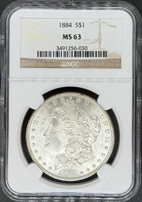 1884 Morgan Dollar MS63 NGC