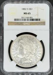1882-S Morgan Dollar MS65 NGC