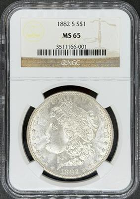 1882-S Morgan Dollar MS65 NGC