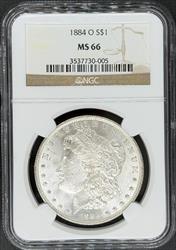 1884-O Morgan Dollar MS66 NGC