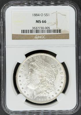 1884-O Morgan Dollar MS66 NGC