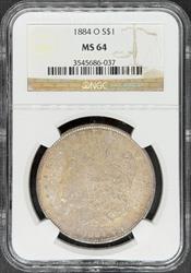 1884-O Morgan Dollar MS64 NGC