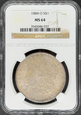 1884-O Morgan Dollar MS64 NGC