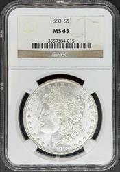 1880 Morgan Dollar MS65 NGC