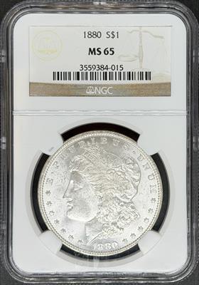 1880 Morgan Dollar MS65 NGC