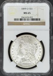 1899-O Morgan Dollar MS65 NGC
