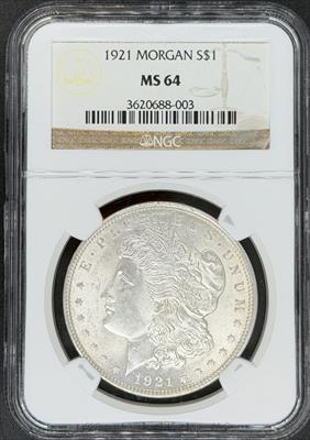 1921 Morgan Dollar MS64 NGC