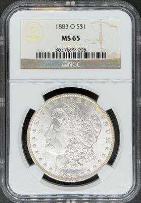 1883-O Morgan Dollar MS65 NGC