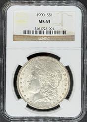 1900 Morgan Dollar MS63 NGC