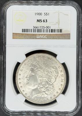 1900 Morgan Dollar MS63 NGC