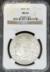 1879 Morgan Dollar MS64 NGC