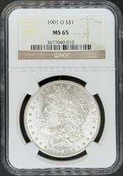1901-O Morgan Dollar MS65 NGC