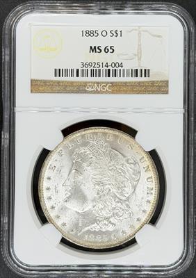 1885-O Morgan Dollar MS65 NGC