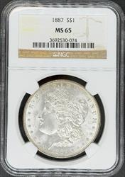 1887 Morgan Dollar MS65 NGC