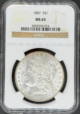 1887 Morgan Dollar MS65 NGC