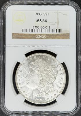 1883 Morgan Dollar MS64 NGC