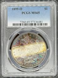1899-O Morgan Dollar MS65 PCGS Toned