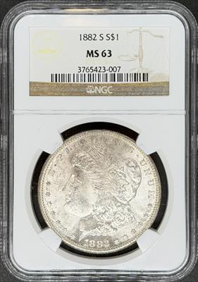 1882-S Morgan Dollar MS63 NGC