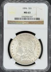 1896 Morgan Dollar MS63 NGC