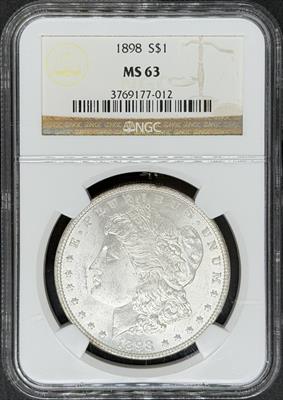 1898 Morgan Dollar MS63 NGC
