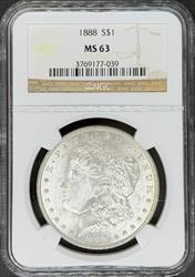1888 Morgan Dollar MS63 NGC