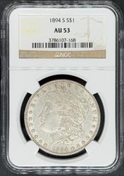 1894-S Morgan Dollar AU53 NGC
