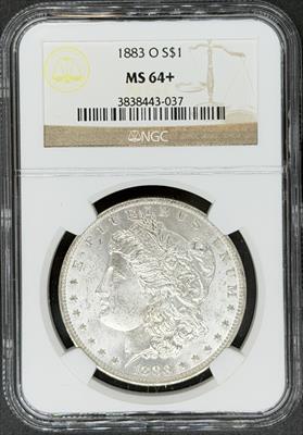 1883-O Morgan Dollar MS64+ NGC
