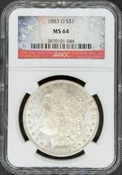 1883-O Morgan Dollar MS64 NGC