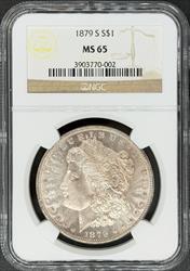 1879-S Morgan Dollar MS65 NGC