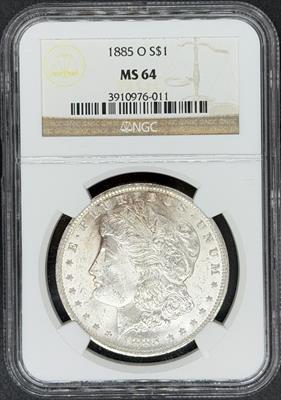1885-O Morgan Dollar MS64 NGC
