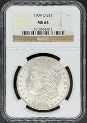1904-O Morgan Dollar MS64 NGC