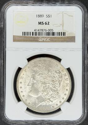 1889 Morgan Dollar MS62 NGC