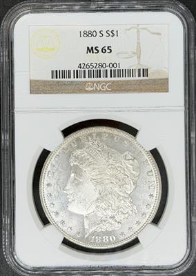 1880-S Morgan Dollar MS65 NGC