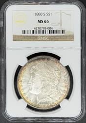 1880-S Morgan Dollar MS65 NGC
