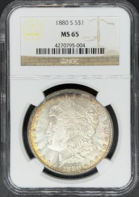 1880-S Morgan Dollar MS65 NGC