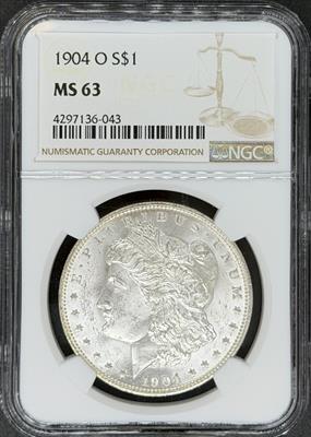 1904-O Morgan Dollar MS63 NGC