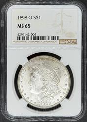 1898-O Morgan Dollar MS65 NGC