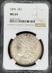 1896 Morgan Dollar MS64 NGC
