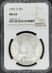 1902-O Morgan Dollar MS64 NGC