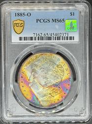 1885-O Morgan Dollar MS65 PCGS Toned