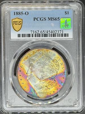 1885-O Morgan Dollar MS65 PCGS Toned