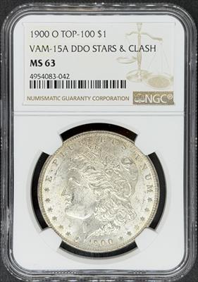 1900-O DDO Morgan Dollar MS63 NGC VAM 15A Stars & Clash
