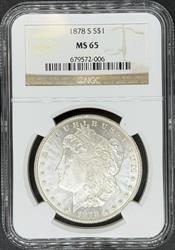 1878-S Morgan Dollar MS65 NGC