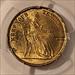Great Britain Victoria (1830s) Keep Your Temper Brass Token rv Woman Seated MS62 PCGS GSH