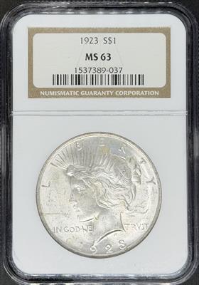 1923 Peace Dollar MS63 NGC