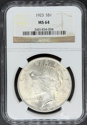 1923 Peace Dollar MS64 NGC