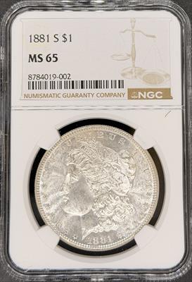 1881-S Morgan Dollar MS65 NGC