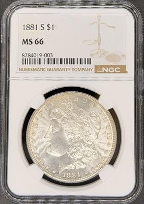 1881-S Morgan Dollar MS66 NGC