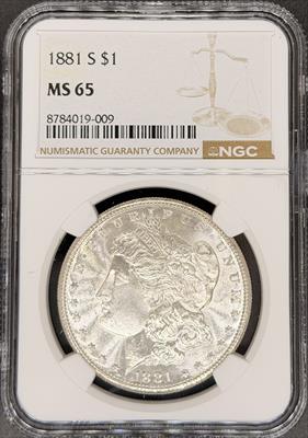 1881-S Morgan Dollar MS65 NGC